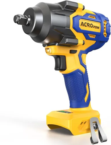 ACROPOW - Llave de impacto inalámbrica compatible con batería DEWALT 20V MAX, 1/2 pulgada, pistola de impacto de alto par sin escobillas de 665