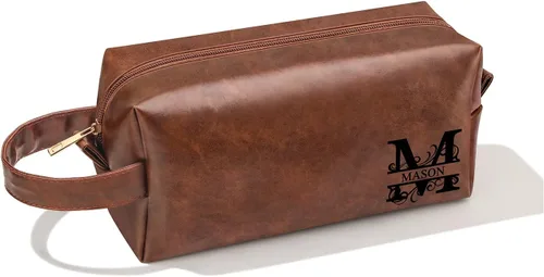 Miniatura 35 de Bolsa de Aseo Personalizada con Nombre Regalos para Hombres, Aniversario Navidad San Valentín Día del Padre Cumpleaños Regalos para Esposo Papá