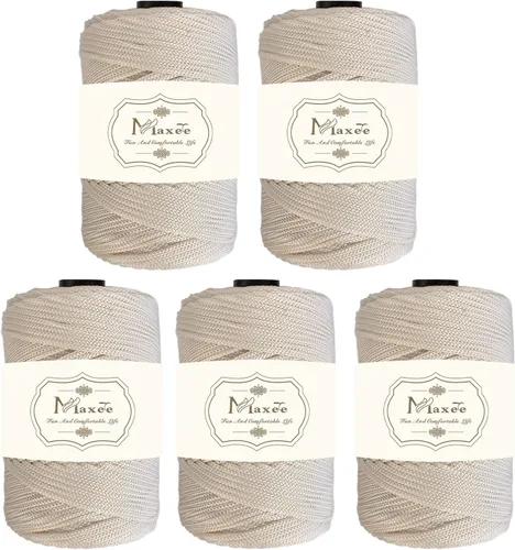 Miniatura 68 de Cordón de macramé premium de poliéster 3 mm × 218 yardas, cordón de macramé 100% polipropileno de 3 mm, ideal para crochet, colgadores de pared, 30