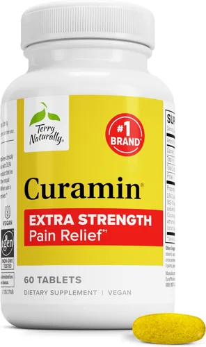 Terry Naturally Curamin Extra Strength - Suplemento de curcumina y boswellia para apoyo de circulación saludable - Suplemento de cúrcuma para apoyar