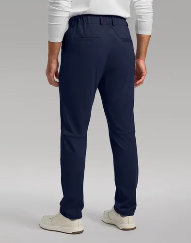 Miniatura 3 de Soothfeel Pantalones de golf para hombre con 5 bolsillos, ajustados, elásticos, casuales, de viaje, pantalones de trabajo para hombre