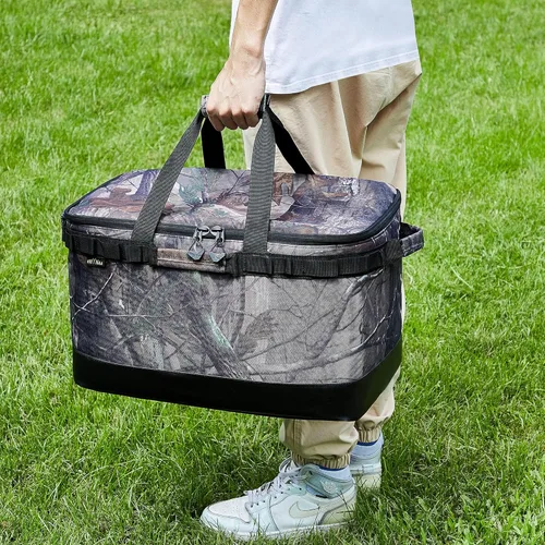 Miniatura 7 de Bolsas aisladas para entrega de alimentos, (48 litros), plegables y reutilizables, bolsas de compras aisladas, adecuadas para catering, picnics