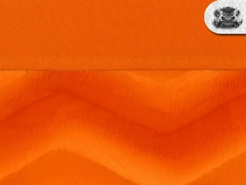 Miniatura 2 de Velboa Wave - Tela de piel sintética naranja de The Yard