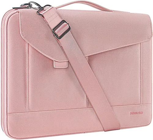 Miniatura 8 de DOMISO Funda para laptop de 14 pulgadas, resistente al agua, maletín de negocios, bolsa de transporte para portátiles Lenovo Chromebook S330/Flex