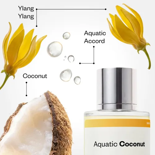 Miniatura 3 de Dossier - Coco acuático - Eau de Parfum - Inspirado en el paseo por la playa - Fragancia duradera - Unisex - 1.7 fl oz (1.7 fl oz)