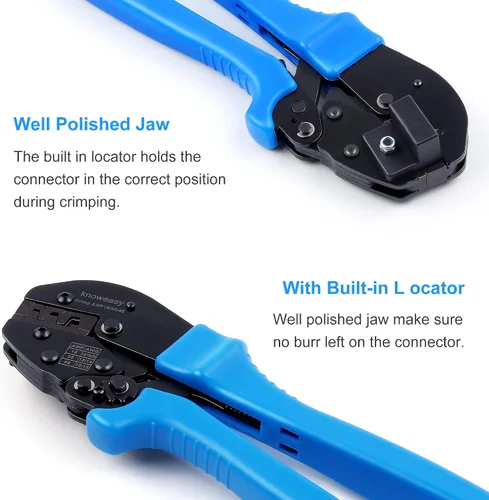 Miniatura 2 de Knoweasy Engarzadora Powerpole, herramienta de crimpado de amplificador para conectores de 15, 30 y 45 amperios, herramienta de crimpado Powerpole