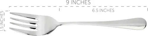 Miniatura 6 de Cornucopia Brands Juego de 2 tenedores para servir (2) - Elegante tenedores de servicio de primera línea, tenedores de servicio estilo buffet