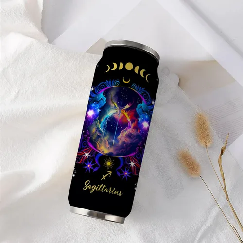 Miniatura 7 de Tumbler de Constelación de Sagitario del Zodiaco de Acero Inoxidable para Hombres y Mujeres Fanáticos de la Astrología Regalos de Cumpleaños Tumbler