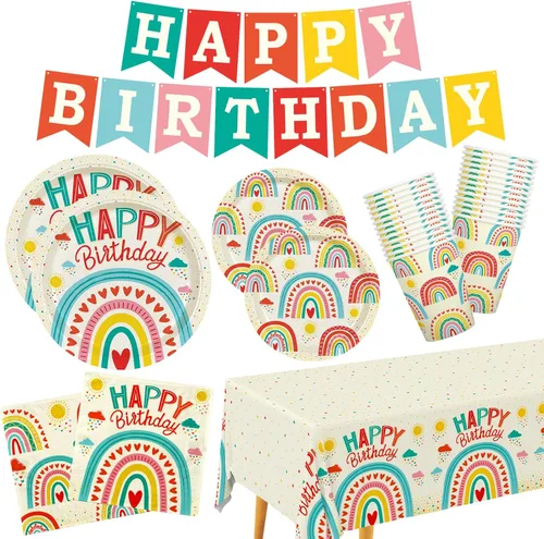 Miniatura 10 de Gatherfun kit de suministros para fiesta de fútbol, para 24 comensales, incluye platos para cena, servilletas para postre, vasos, pancarta y mantel