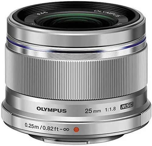 Miniatura 7 de Olympus V311060BU000 Lente intercambiable de 0.98 pulgadas f1.8 para cámara digital Olympus/Panasonic Micro 4/3. Plateado