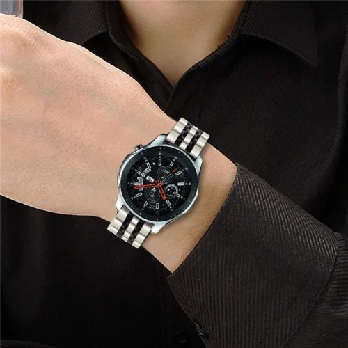 Miniatura 4 de Correa compatible con Galaxy Watch de 1.812 pulgadas / Galaxy 3 de 1.772 pulgadas, 0.872 pulgadas, correa de repuesto de metal de acero inoxidable