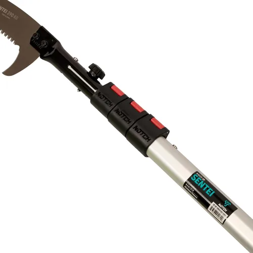 Miniatura 2 de Notch Sentei 4177-39 - Sierra telescópica de aluminio de 4 secciones de 15.4 pulgadas (15.354 in), hoja cromada dura, agarre de bajo perfil