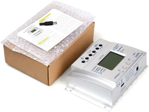 Miniatura 6 de Controlador de carga solar de 80 A, regulador de panel solar de 80 amperios con temporizador de carga, 12 V 24 V automático con pantalla LCD USB 5 V