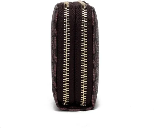 Miniatura 30 de MKF Collection Mia K - Cartera de pulsera para mujer, pequeña cartera de cuero vegano para tarjetas de crédito con cremallera y bolsillo