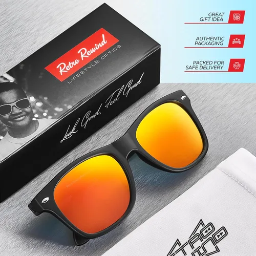 Miniatura 160 de Retro Rewind Lentes de sol para niños y niñas de 3 a 12 años, inastillables, UV400, lentes de sol para niños pequeños