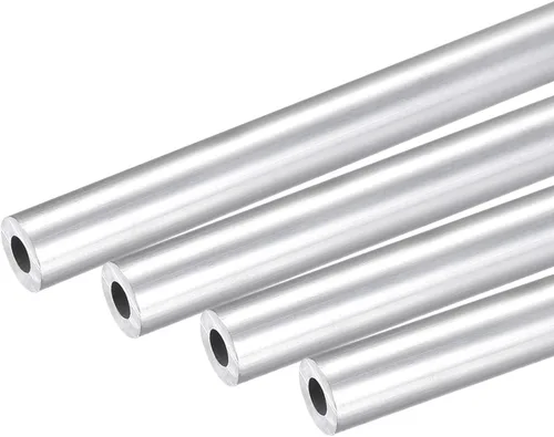uxcell 6063 Tubo redondo de aluminio 0.236 in OD 0.118 in Diámetro interior 9.843 in Longitud Tubería 4 PC