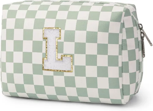 Miniatura 59 de Narwey Bolsa de maquillaje con inicial, regalos de graduación para adolescentes, niñas, niños y adolescentes, cosas de moda de 6 a 18 años, bolsa