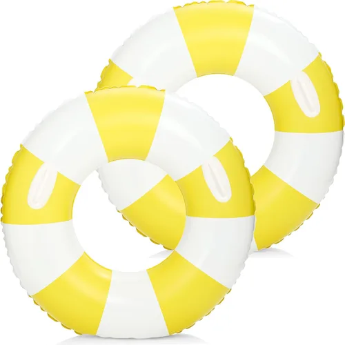 Miniatura 15 de 2 flotadores inflables para piscina, fiesta, lago, playa, adultos, flotadores, tubos de natación, flotadores para decoración de fiesta de playa