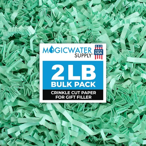 Miniatura 37 de MagicWater Papel de Corte Ondulado para Cestas de Regalo - 2LB - Blanco y Dorado - Perfecto para Relleno de Papel Triturado, Relleno de Cestas