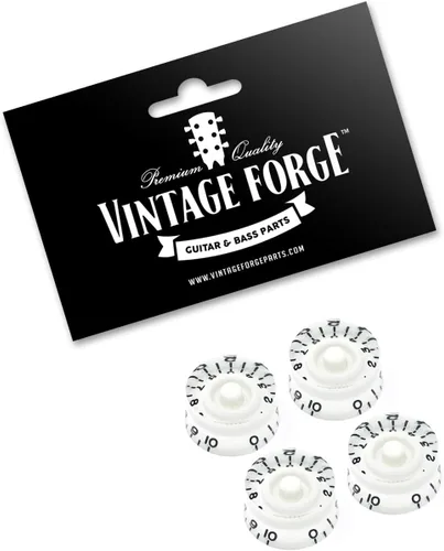 Miniatura 2 de Pomos de velocidad blancos compatibles con guitarra eléctrica Gibson Les Paul SG (juego de 4) se adapta a 24 ollas de eje dividido de Estados Unidos