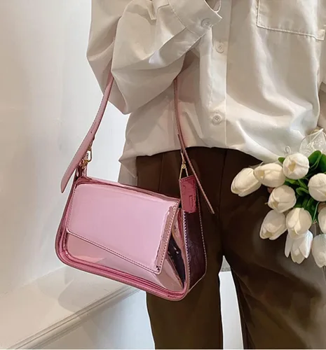 Miniatura 3 de Bolso de noche para mujer, bolso de mano Y2k, plateado brillante, bolso de mano, bolso de fiesta, lindo bolso metálico