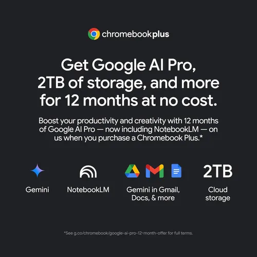 Miniatura 6 de Acer Laptop Chromebook Plus 514 con Google AI – Pantalla WUXGA 1920 x 1200 IPS de 14 pulgadas AMD Ryzen 3 7320C 8GB LPDDR5X SSD de 128 GB