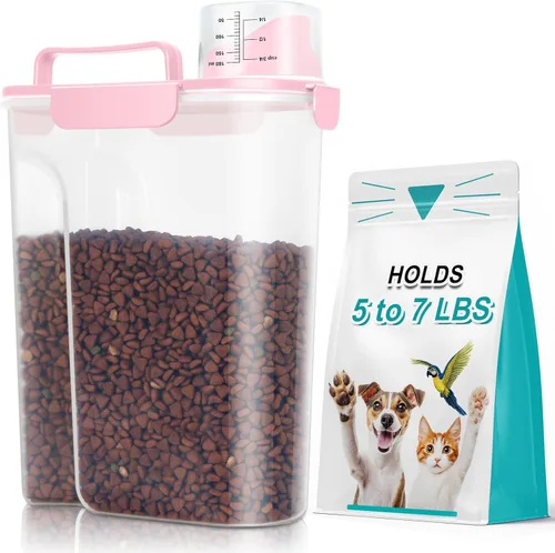 Miniatura 14 de TBMax Contenedor de Almacenamiento de Comida para Gatos y Perros de 5 a 7 libras, Contenedor Secundario de Almacenamiento de Comida para Mascotas