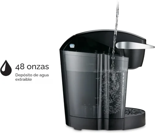 Miniatura 5 de Keurig K-Classic - Cafetera de cápsulas K-Cup de una sola porción, con 3 tamaños de preparación, depósito extraíble de 48 onzas, color negro