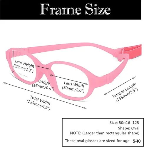 Miniatura 9 de AQWANO Children Optical Glasses Frame tr90 Flexible Bendable One-piece Safe Eyeglasses Girls Boy