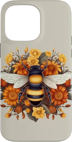 Miniatura 21 de iPhone 16 Boho Flower Bee Honey Beekeeper Daisy Sunflower Bee Case