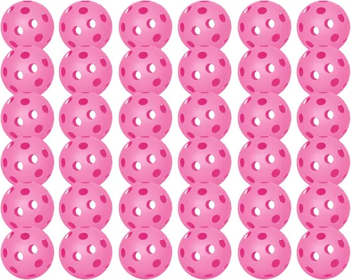 Miniatura 50 de Paquete de 6 pelotas de pickleball deportivas para exteriores - 40 pelotas de pickleball - Bolas de pickleball de EE. UU. aprobadas por USAPA