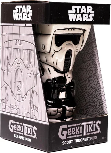 Miniatura 6 de Geeki Tikis Star Wars Scout Trooper - Taza de cerámica Vaso de cóctel para fiesta de cerveza para licor, bebidas Capacidad para 16 onzas