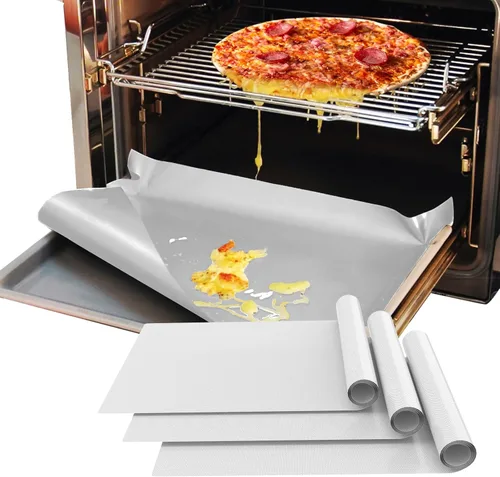 Miniatura 14 de Revestimientos para horno para la parte inferior del horno, 16 x 24 pulgadas de grosor, antiadherentes, antiadherentes, forros de horno Negro