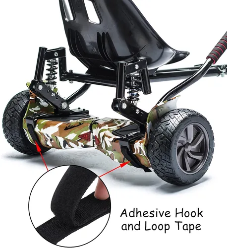 Miniatura 4 de Aodaer Paquete de 8 correas ajustables de fijación de asiento Hoverkart y kit de fijación para scooters de equilibrio Rickety