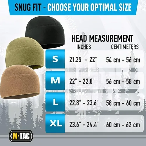 Miniatura 6 de M-Tac Gorra de reloj de forro polar - Gorro táctico militar del ejército gorro de invierno