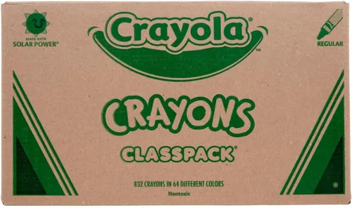Crayola Crayon Classpack (832 unidades), suministros escolares a granel para aulas, 13 juegos de 64 crayones, suministros de arte y manualidades