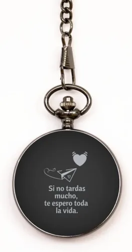 Si no tardas Mucho te esporo toda la vida, Regalo para hombre o mujer, pulseras para hombres o mujeres - Reloj de bolsillo
