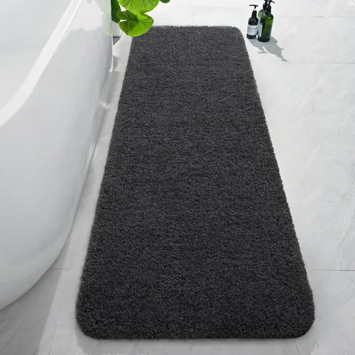 Miniatura 48 de AROGAN Tapete Largo de Baño de Lujo, 24 x 17 Pulgadas, Grueso, Suave y Absorbente, Antideslizante, Respaldo de Goma, Alfombras de Secado Rápido