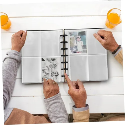 Miniatura 8 de Zerodeko Mini Photo Album for Photocard Collection Hand-made Storage Book Pages Elegant Design for Souvenirs and Memories Lightweight and Portable
