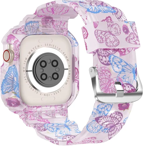 Miniatura 2 de XYF Compatible con correas cristalinas para Apple Watch de 1.929 in, 1.811 in, 1.772 in, 1.732 in, 1.654 in, 1.614 in, 1.575 in, 1.496 in, funda