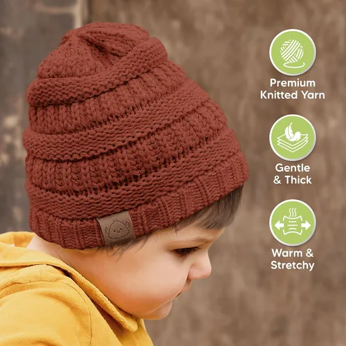 Miniatura 103 de KeaBabies 3-Pack Baby Beanies for Boys, Girls - Stretchy Knit Baby Hats, Cute Newborn