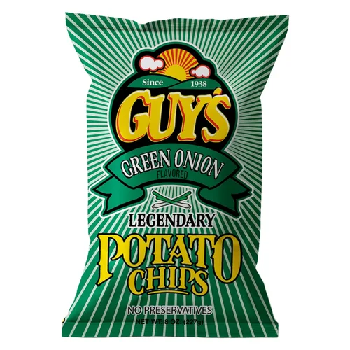 Miniatura 14 de Guys - Papas fritas de crema agria y cebolla, bocadillos saludables y salados con una mezcla única de especias, papas fritas naturales, papas fritas