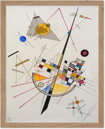 Poster Master Póster vintage Wassily Kadinsky – Impresión retro delicada de tensión – Arte de formas geométricas – Arte abstracto – Arte moderno de