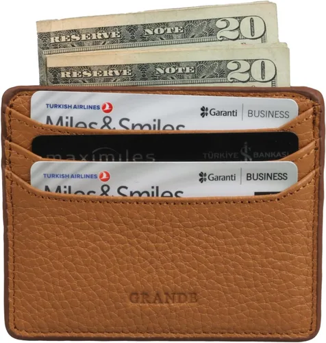 Miniatura 3 de Grande -3633 Estuches para tarjetas, Camello, Minimalista