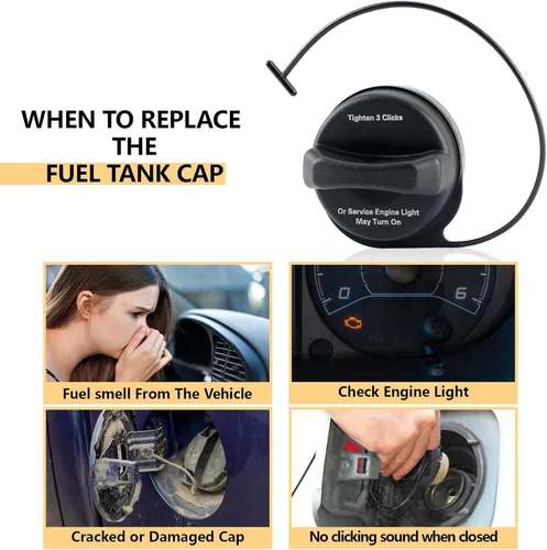 Miniatura 5 de Tapa del depósito de combustible compatible con Chevy Corvette, Buick Allure, GMC Canyon, Saturn Aura, Pontiac G3/G5/G6, Cadillac DTS/CTS tapa