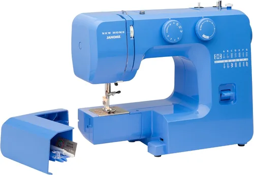 Miniatura 4 de Janome Blue Couture - Máquina de coser fácil de usar con estructura metálica interior, diagrama de bobina, videos tutoriales, ¡hecha pensando