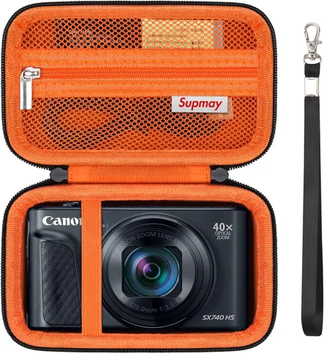 Miniatura 13 de Estuche de transporte rígido para Canon PowerShot SX740 HS/ SX730 HS/ SX720 HS/ SX620 HS/ G7 X Mark III/ G7 X Mark II cámara digital, bolsa de viaje