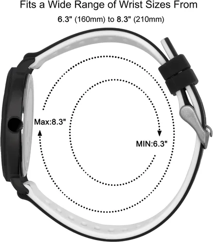 Miniatura 3 de Diaofendi Reloj de enfermera impermeable para profesionales médicos, mujeres y hombres, 24 horas con segunda mano, esfera militar fácil de leer