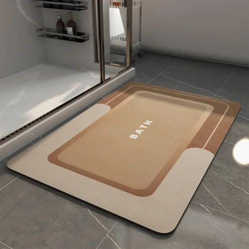 Miniatura 21 de MontVoo -Alfombra de baño, antideslizante, súper absorbente, resistente a las manchas, de secado rápido, delgada, para baño, suelo, bañera, tocador