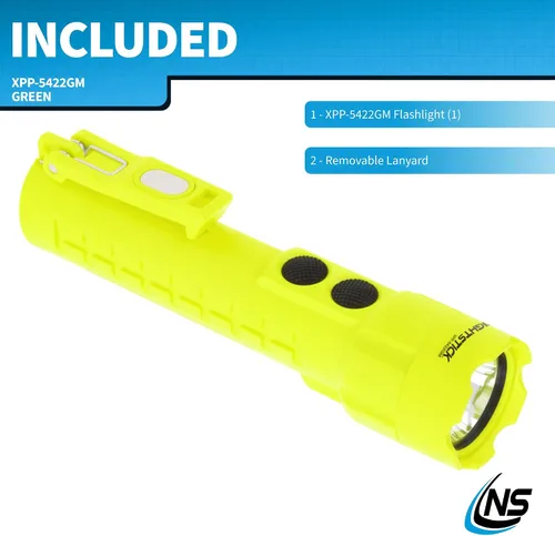 Miniatura 8 de Nightstick XPP-5422GM - Linterna de doble luz intrínsecamente segura con imanes-3 AA (no incluidos), verde, UL913, multicolor